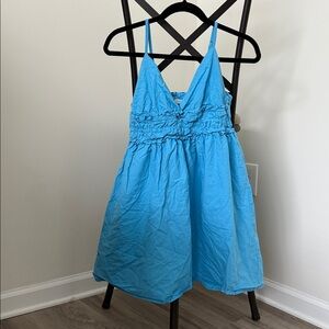 Blue Spaghetti Strap Dress